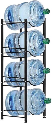 LIANTRAL Water Cooler Jug Rack, 4-Tier Heavy Duty Water Bottle Holder Storage Rack for 5 Gallon Water Dispenser, 5 Gallon Water bottle Holder, 5 Gallon Water Jug Holder in Saudi Arabia