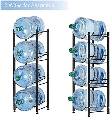 LIANTRAL Water Cooler Jug Rack, 4-Tier Heavy Duty Water Bottle Holder Storage Rack for 5 Gallon Water Dispenser, 5 Gallon Water bottle Holder, 5 Gallon Water Jug Holder in Saudi Arabia