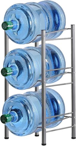 LIANTRAL Water Cooler Jug Rack, 4-Tier Heavy Duty Water Bottle Holder Storage Rack for 5 Gallon Water Dispenser, 5 Gallon Water bottle Holder, 5 Gallon Water Jug Holder in Saudi Arabia