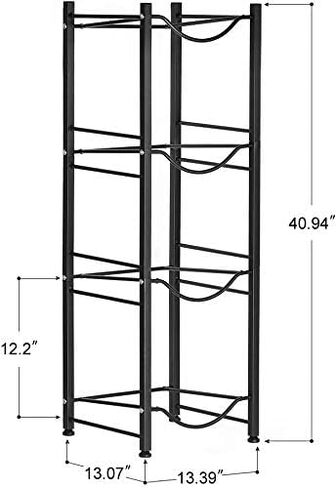 LIANTRAL Water Cooler Jug Rack, 4-Tier Heavy Duty Water Bottle Holder Storage Rack for 5 Gallon Water Dispenser, 5 Gallon Water bottle Holder, 5 Gallon Water Jug Holder in Saudi Arabia