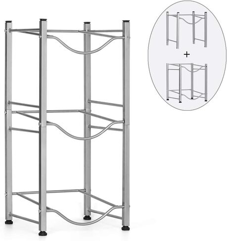 LIANTRAL Water Cooler Jug Rack, 4-Tier Heavy Duty Water Bottle Holder Storage Rack for 5 Gallon Water Dispenser, 5 Gallon Water bottle Holder, 5 Gallon Water Jug Holder in Saudi Arabia