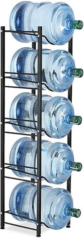 LIANTRAL Water Cooler Jug Rack, 4-Tier Heavy Duty Water Bottle Holder Storage Rack for 5 Gallon Water Dispenser, 5 Gallon Water bottle Holder, 5 Gallon Water Jug Holder in Saudi Arabia