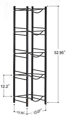 LIANTRAL Water Cooler Jug Rack, 4-Tier Heavy Duty Water Bottle Holder Storage Rack for 5 Gallon Water Dispenser, 5 Gallon Water bottle Holder, 5 Gallon Water Jug Holder in Saudi Arabia