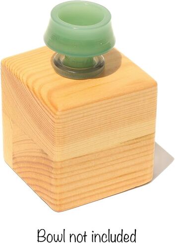 Premium Slide Holder - Handmade Bowl Display Stand - 18mm 14mm 10mm (14mm, Pine) in Saudi Arabia