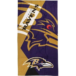 Northwest NFL Baltimore Ravens 30 x 60 Inch Beach Towel, Puzzle Design