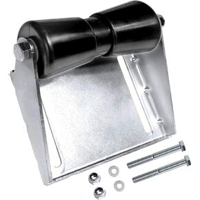 8" 10" 12" Boat Trailer Rollers,Boat Trailer Keel Roller with Bracket Assembly Kit,Galvanized Steel Boat Keel Trailer Rollers for Boat Easy Water Launch,Keel Roller Assembly Kit for Boat Trailer