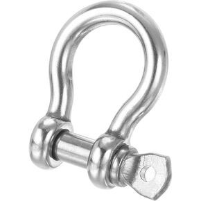 PATIKIL Screw Pin Shackle 1/4" with 5/16" Pin 1102lbs, 304 Stainless Steel D Ring Shackle for Towing Rigging, Silver