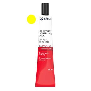 Original BÄDER Torque Sealant Tamper Proof Indicator Standard Color Yello 50ml - Threadlocker Made in Germany Since 1962 - Security Pen for Sealing and Proof of Manipulation.