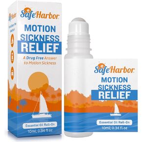 Motion Sickness Relief Roll-On | Anti Nausea Essential Oil for Sea Sickness, Dizzy & Carsick Relief in Children and Adults, Your Cruise Ship Essential | 100% Natural, Drug Free (10 ml)
