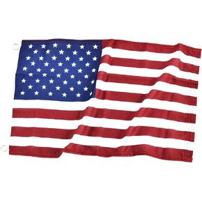 MARINE CITY American Flag Boat Flag Embroidered Stars USA Flag Boat Flag Banner with 2 Brass Grommet USA Flag Indoor and Outdoor (Size: 15 X 25 Inches) for Marines – Boats – Yachts – Ships (Pack of 1)