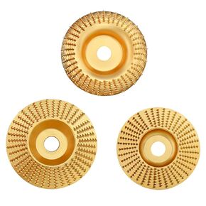 Angle Grinder Wood Disc Set,Five Pcs Wood Carve Kit, 4" and 1/2 with 5/8" Arbor for Angle Grinder, Wood Shaping Wheel, Stump Grinding Tools for Cutting,Grinding,Carving (5 PCS Carving Disc Set)
