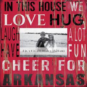Fan Creations House Frame University of Arkansas 10x10, Multicolored