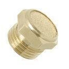 BBV-N02 Flat Pneumatic Muffler Filter, Sintered Bronze, 1/4" NPT (Pack of 10)