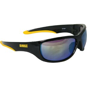 Dewalt Dominator Safety Glasses Dpg94 Unisex Adult Non Slip Polarized Mirrored Rubber Full Rim