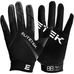 Kids RG-14 Super Tight Fitting Football Gloves - Youth Sizes - Easy Slip On Design No Wrist Strap