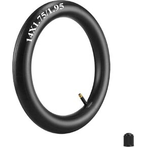 TD Inner Tubes 1.75/1.95/2.10/2.125-18'' Inner Tubes with 32mm/1.25'' Straight Schrader Valve for Kid Foldable Bike Racing Junior Range Bikes and Mountain Bikes Puncture Proof Heavy Duty, 1pcs