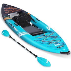 Inflatable Kayak, Lightweight and Durable Foldable Kayak, Blow Up Kayak, Kayaks for Adults Paddling on Rivers, Lakes and Coastal Waters