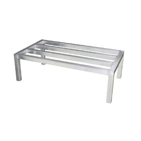 Thunder Group ALDN2048E Dunnage Rack, 20" x 48" x 8", Capacity 1500 lbs., Heavy-Duty, Square tubing, Welded, Aluminum, NSF (Shipped Freight only -No UPS)