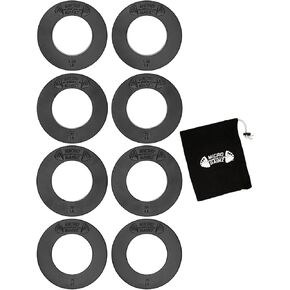 Micro Gainz Calibrated Fractional Weight Plates Set, 8 Piece Olympic Weight Plates Set with Bag, Designed for Olympic Barbells for Strength Training and Micro Loading, Made in USA