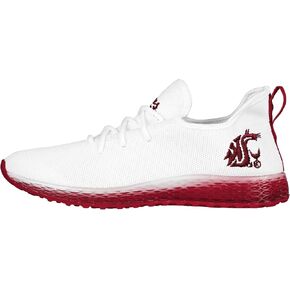 FOCO Washington State Cougars NCAA Mens Gradient Midsole White Sneakers - 12