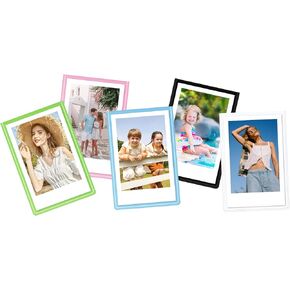 Fintie [5 Pack 2x3 inch Magnetic Photo Frame for Fujifilm Instax Mini Instant Film, Magnet Picture Frames Sleeves, Small Picture Holder for Refrigerator, Lockers Cabinets