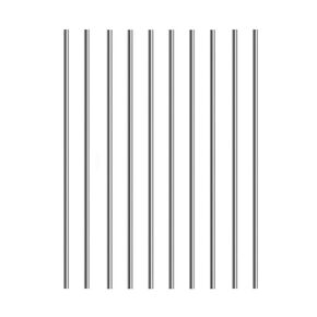 Unifizz 304 Stainless Steel Round Rod, 3mm x 70mm Solid Shaft Rods Lathe Bar Stock Solid Round Rod, Silver, 10 Pcs