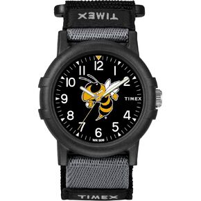 Timex Unisex Collegiate Recruit 38mm Watch - Georgia Tech Yellow Jackets Black Fabric Strap