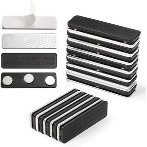 12 Pairs Magnetic Curtain Closure, Blackout Blind Accessory for Window Blinds Curtain Closure with Adhesive Curtain Magnets Clips for Blackout Curtains