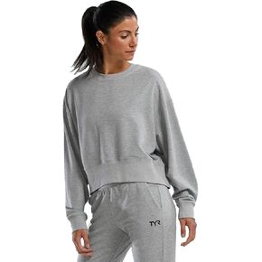 TYR T39018254XS Womens French Terry LT Heather Grey XS