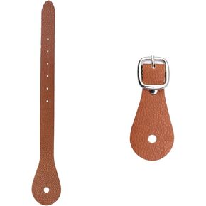 Leather Spur Straps Adjustable for Horse Riders Western Men, Women