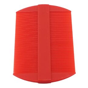 Red Lice Comb,Double Sided Fine Tooth Combs, Fine Tooth Hair Combs For Kids, Adults Or Pet'S Long, Short, Fine, Thick Hair Tooth Head Nit Hair Combs For Pets Kids Adults English Color Lice Treatments