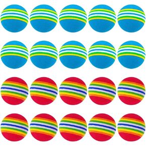 20 Pcs Small Practice Golf Balls Foam Golf Training Balls Elastic Practicing Golf Balls Outdoor Golf Practice Balls for Indoor