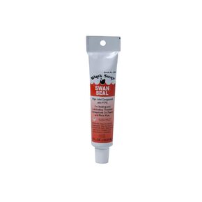 Black Swan 02053 Swan Seal PTFE Joint Compound, 1 fl. oz. Tube - White, Smooth, Grit-Free Pipe Dope, NSF Certified, Plumbers Putty for ABS, PVC, CPVC, Metals - Meets Federal Spec TT-S-1732