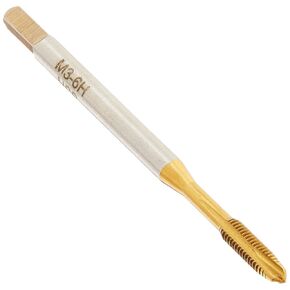 HHIP 1011-7706 M10-1.25 D5 Tin Metric Spiral Point Tap-Plug, Din371 100mm Length