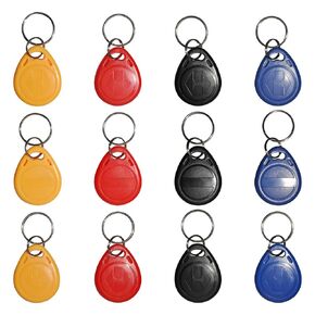 12 pcs Writable 125kHz RFID Keyfob Proximityfor ID HID and AWID Card Token Tag Rewritable T5577/CET5577 Universal Blank Tags