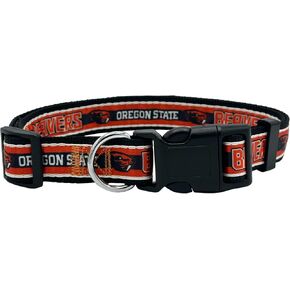 Pets First Collegiate Pet Accessories, Dog Collar, Oregon State Beavers, Large