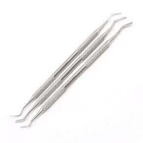 3× Heidemann Dental Spatula Double Ended 3mm Dental Restorative Filling Instrument