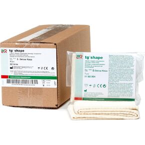 tg shape Shaped Tubular Bandage, Full Leg Medical Compression Wrap for the Thigh, Knee Calf, Ankle, & Foot, Seamless Stockinette Tube for Retention, Lymphedema, & Swelling, Size X-Large, Box of 10 in Kuwait