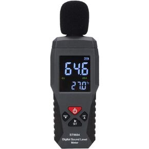 Sound Level Meter SMART SENSOR 30-130dB Decibel Meter Data Logger Noise Meter Professional Monitoring Tester Digital Audio Level Meter for Classroom Workshop Home
