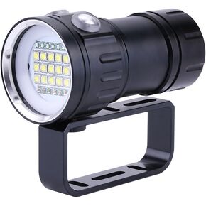 Aramox Diving Flashlight 18000 IPX8 Dive Lights 500M Underwater LED Flashlight Submersible Lights for Outdoor Under Water Sports
