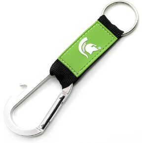 Pro Specialties Group Michigan State Spartans Keychain Carabiner Wordmark Green