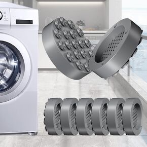 Anti Vibration Pads for Washing Machine, Washing Machine Vibration Pads Pedestals, Anti Vibration Washing Machine Support 4PCS, Prevent Your Washer and Dryer Set From Walking and Reduce Noise