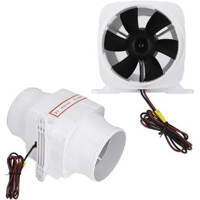 4 in Line Bilge Air Blower,Mute Marine Bilge Air Boat Blower for Yacht