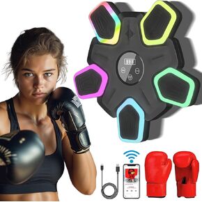 Smart Bluetooth Music Boxing Machine with Boxing Gloves 2024 Upgrade Boxing Machine Wall Mounted for Adults and Kid Equipment for Home Indoor Workout and Gym