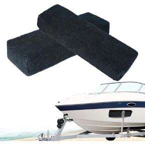 2 Pack Carpeted Marine Boat Trailer Bunks, Boat or ski Trailer Black Bunk Boards for Trailer Boats