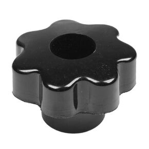 uxcell M8X50 mm Diameter Thread Black Plastic Star Head Clamping Knob Grip, 28mm Height