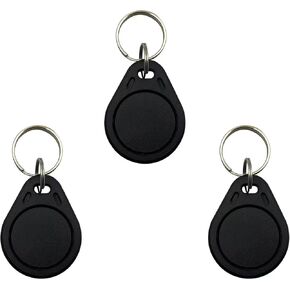 13.56MHz RFID Proximity ID Card Key Tags Compatible with MIFARE Classic 1K Writable rewritable UID fob tag(Pack of 3)