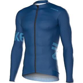 INBIKE Cycling Jersey Men Long Sleeves Bike Shirts with Pockets Quick Dry Bicycle Clothing for Road Biking Riding
