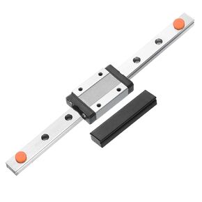 uxcell MGN12 200mm Linear Guide Rail with MGN12H Sliding Carriage Block and Plastic Mini MGN12 Linear Guide for DIY 3D Printers and CNC Machine, Black
