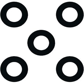 Sterling Seal CRG7000.100.031.300X5 7000 Grafoil Ring حشية 1 بوصة حجم الأنبوب، 1/32 بوصة سميكة، فئة الضغط 300#، ارتفاع 0.155 بوصة، الطول 2.62 بوصة، جرافيت مرن ممتد، أسود (عبوة من 5) in Kuwait